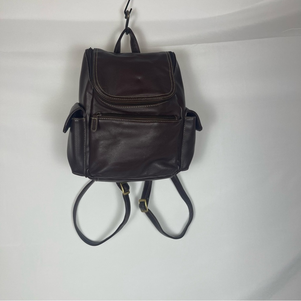 Brown Leather Backpack - image 6